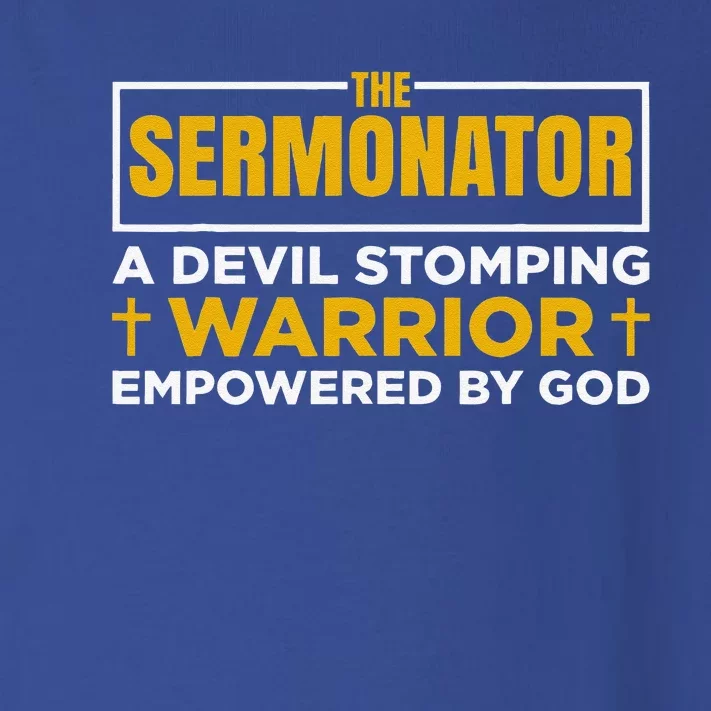 The Sermonator Funny Pastor Preacher Faith Toddler Long Sleeve Shirt