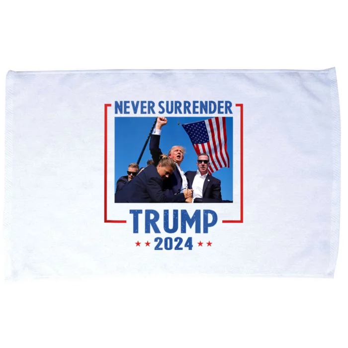 Trump Speech Fist In The Air Pennsylvania Trump 2024 Microfiber Hand Towel