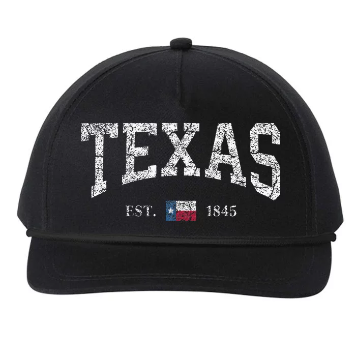 Texas State Flag Snapback Five-Panel Rope Hat