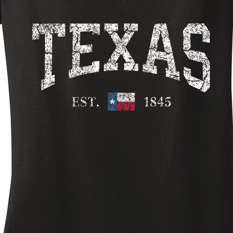 Texas State Flag Women's V-Neck T-Shirt