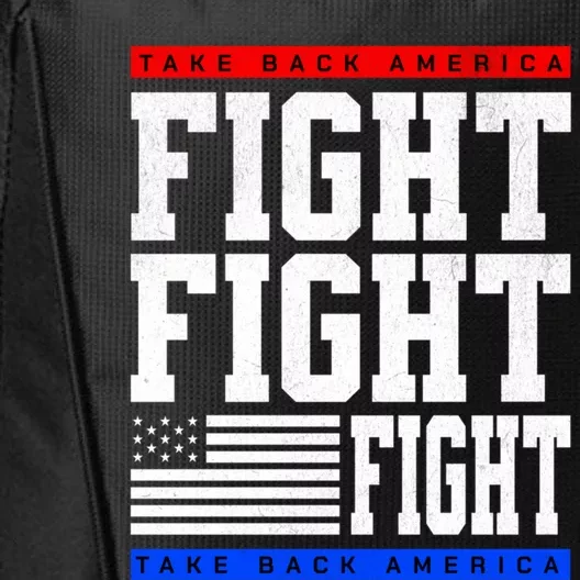 Trump Supporter Fight Merica Take It Back Election 2024 Gift City Backpack