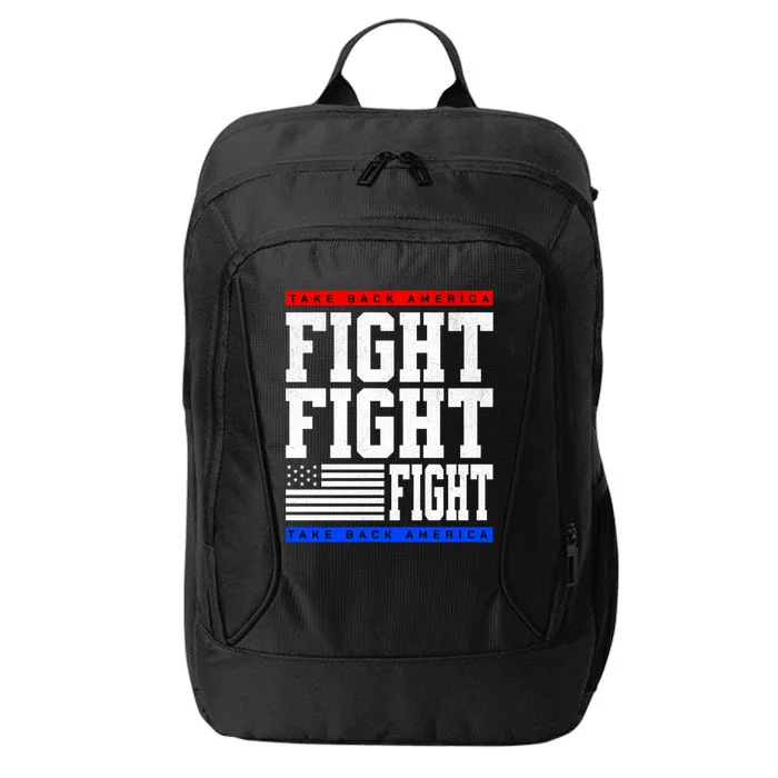 Trump Supporter Fight Merica Take It Back Election 2024 Gift City Backpack