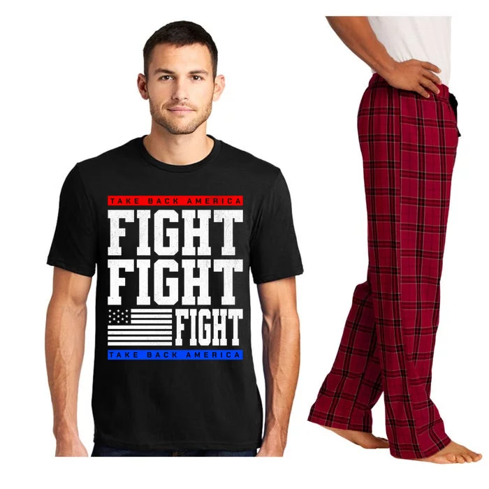 Trump Supporter Fight Merica Take It Back Election 2024 Gift Pajama Set