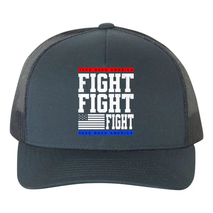 Trump Supporter Fight Merica Take It Back Election 2024 Gift Yupoong Adult 5-Panel Trucker Hat