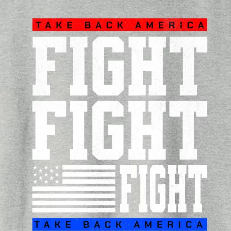 Trump Supporter Fight Merica Take It Back Election 2024 Gift Women's Crop Top Tee