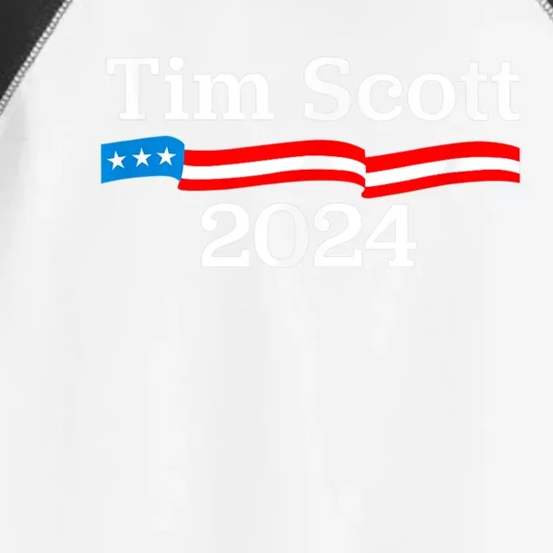 Tim Scott For President 2024 Election Toddler Fine Jersey T-Shirt