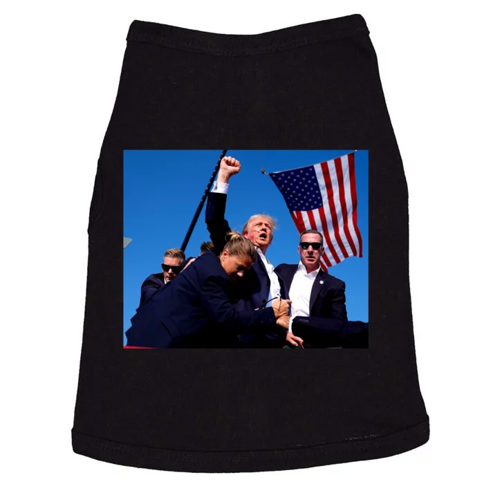 Trump Shot Fist Pump Doggie Tank