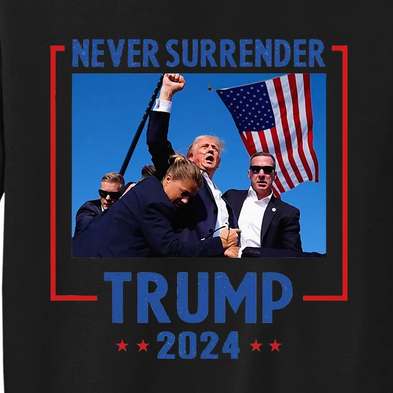 Trump Speech Fist In The Air Pennsylvania Trump 2024 Tall Sweatshirt