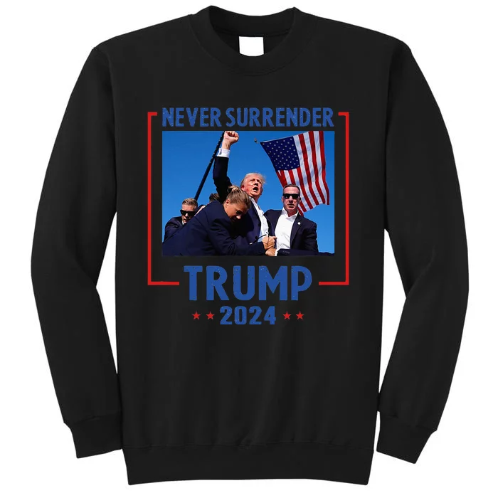 Trump Speech Fist In The Air Pennsylvania Trump 2024 Tall Sweatshirt