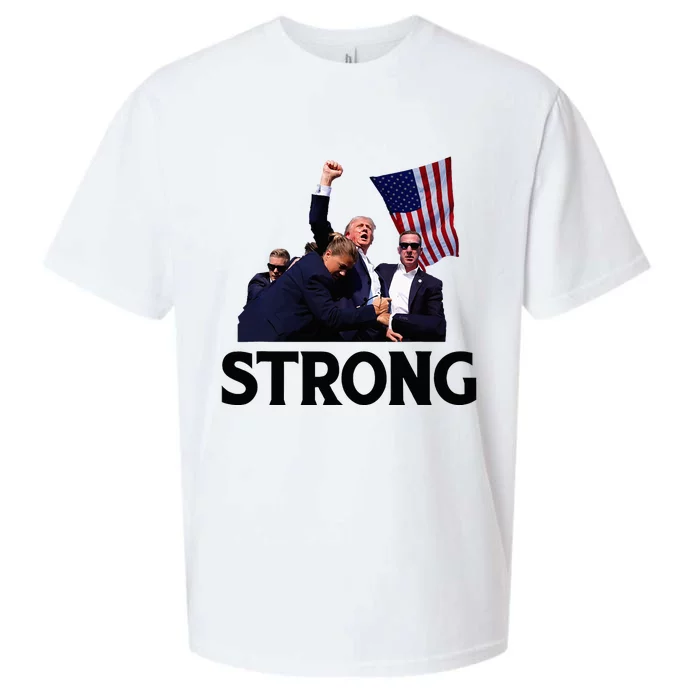 Trump Strong Fist Hand Us Vote Trump 2024 Survives Rally Sueded Cloud Jersey T-Shirt