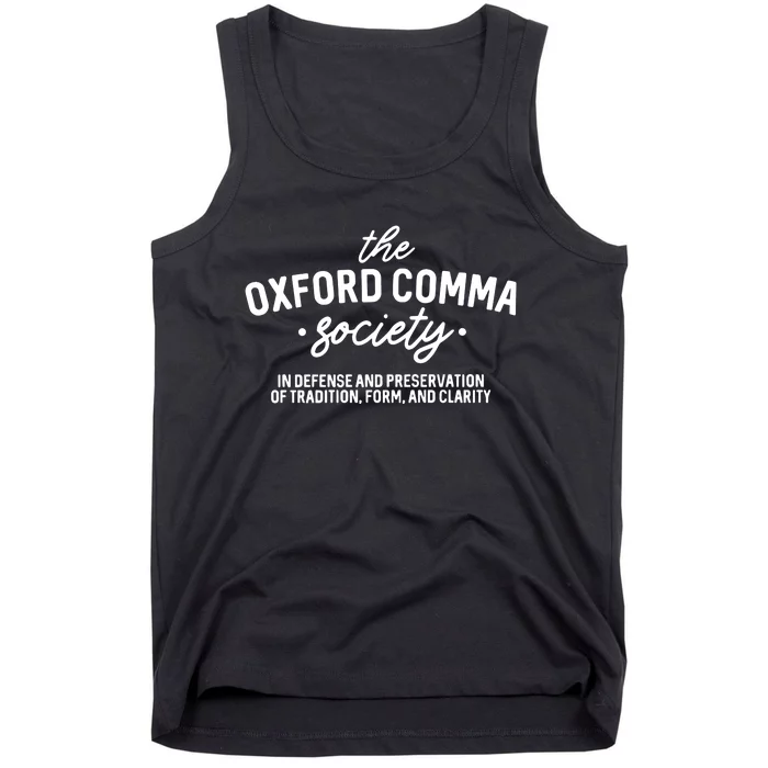 The Society Funny Grammar Tank Top