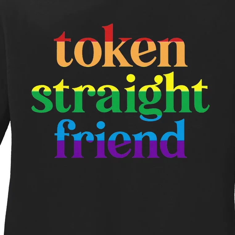 Token Straight Friend Ladies Long Sleeve Shirt