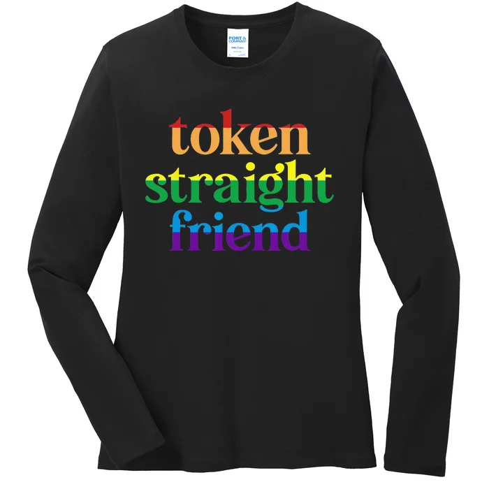 Token Straight Friend Ladies Long Sleeve Shirt