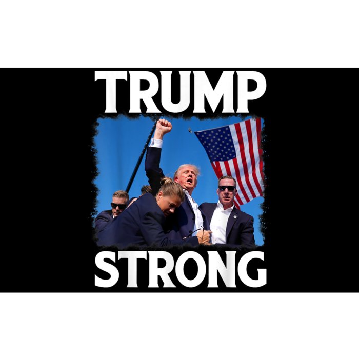 Trump Strong Fist Hand Us Vote Trump 2024 Survives Rally Bumper Sticker