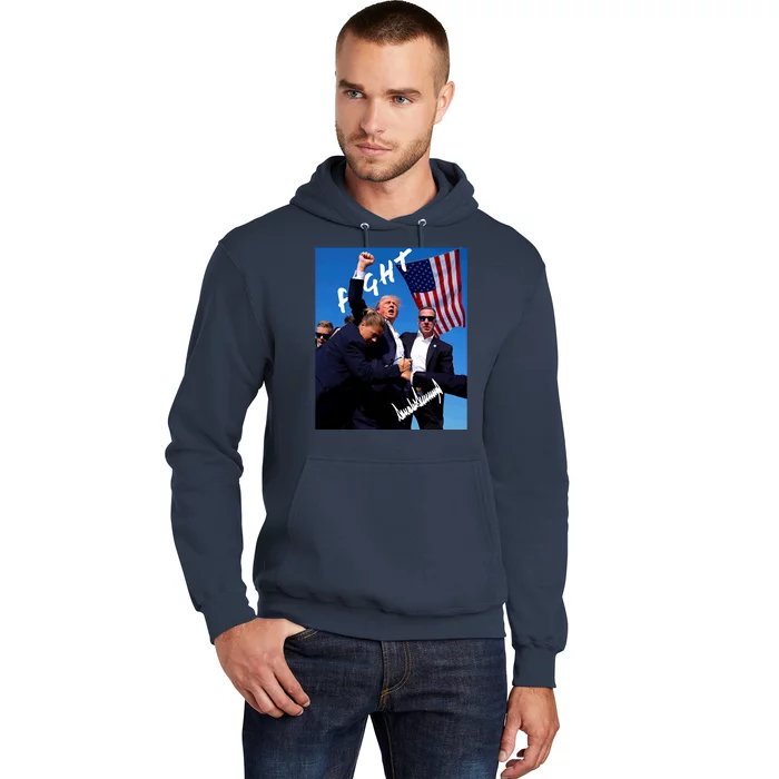 Trump Signature Fight Usa Hoodie