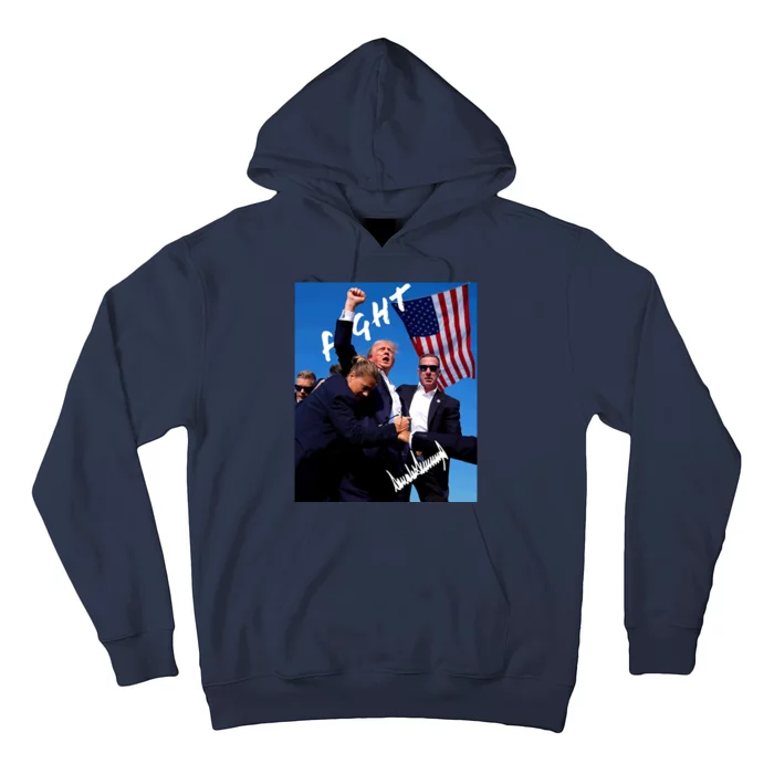 Trump Signature Fight Usa Hoodie