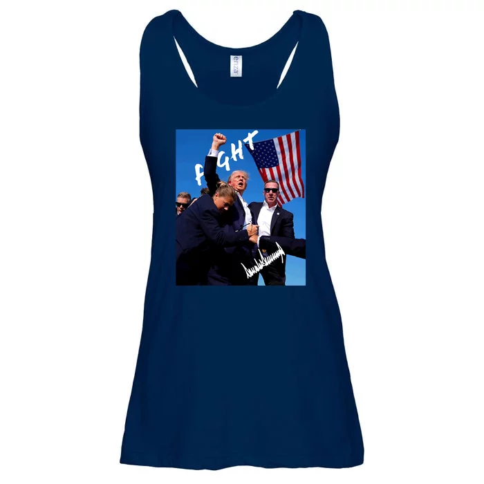 Trump Signature Fight Usa Ladies Essential Flowy Tank