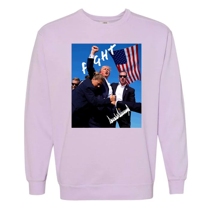 Trump Signature Fight Usa Garment-Dyed Sweatshirt