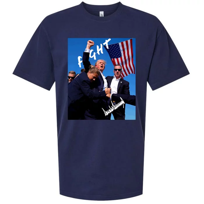 Trump Signature Fight Usa Sueded Cloud Jersey T-Shirt