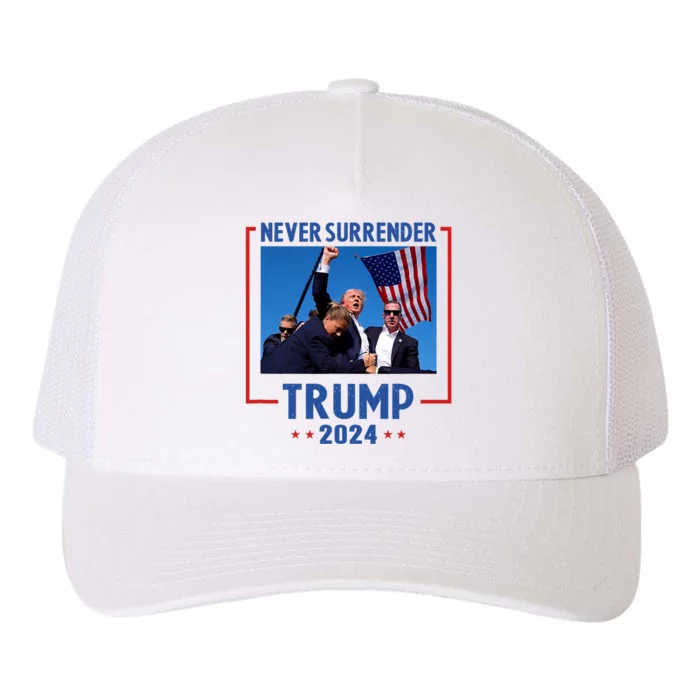 Trump Speech Fist In The Air Pennsylvania Trump 2024 Yupoong Adult 5-Panel Trucker Hat