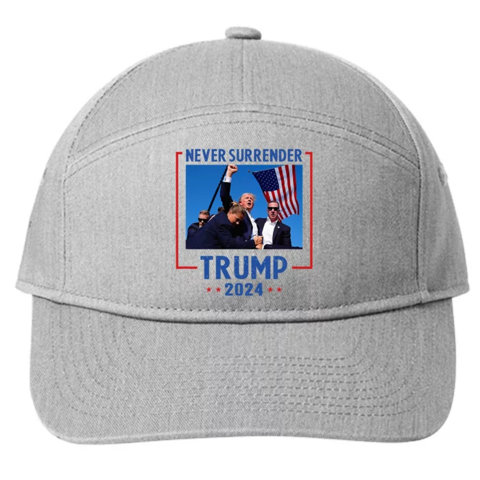 Trump Speech Fist In The Air Pennsylvania Trump 2024 7-Panel Snapback Hat