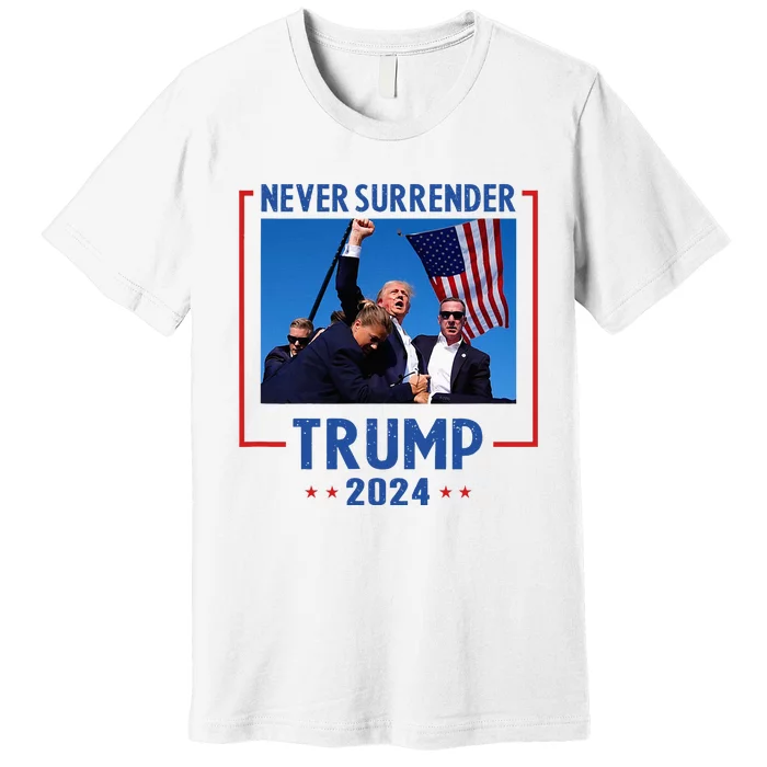 Trump Speech Fist In The Air Pennsylvania Trump 2024 Premium T-Shirt