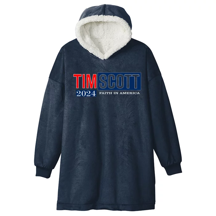 Tim Scott For President 2024 Campaign Hooded Wearable Blanket