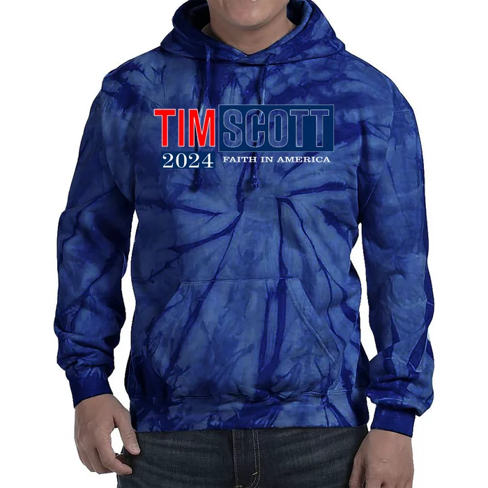 Tim Scott For President 2024 Campaign Tie Dye Hoodie