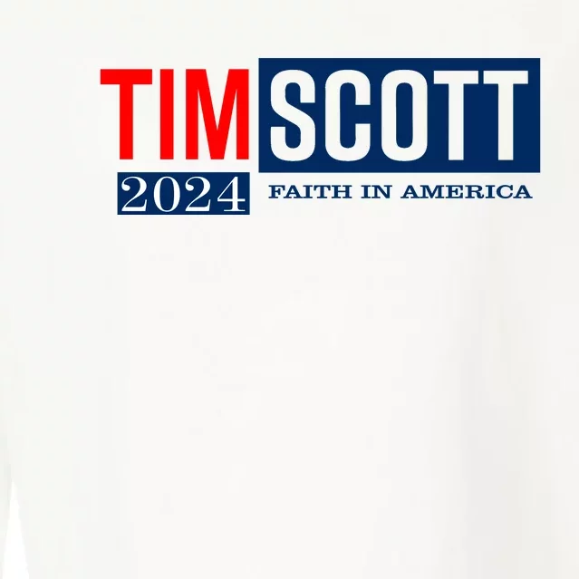 Tim Scott For President 2024 Campaign Cropped Pullover Crew