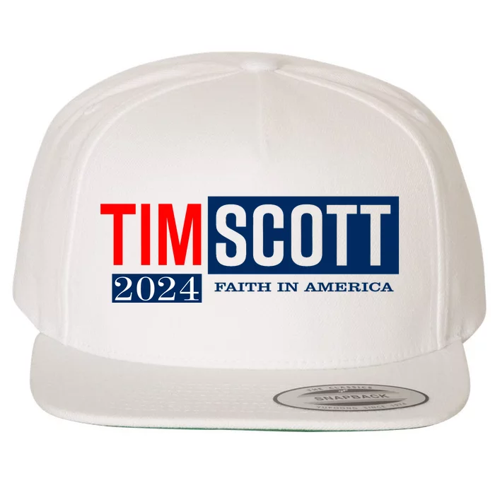 Tim Scott For President 2024 Campaign Wool Snapback Cap