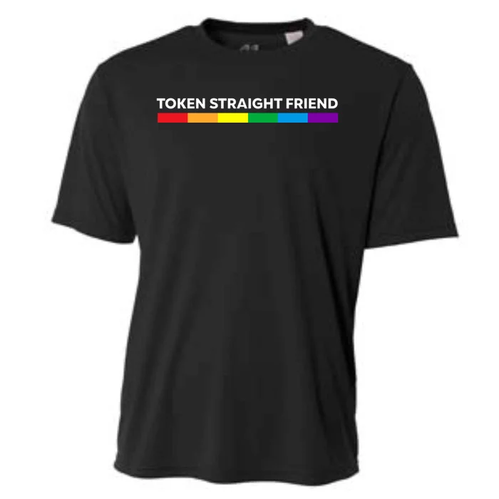 Token Straight Friend Rainbow Colors Cooling Performance Crew T-Shirt