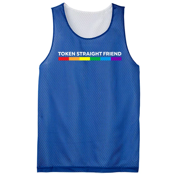 Token Straight Friend Rainbow Colors Mesh Reversible Basketball Jersey Tank