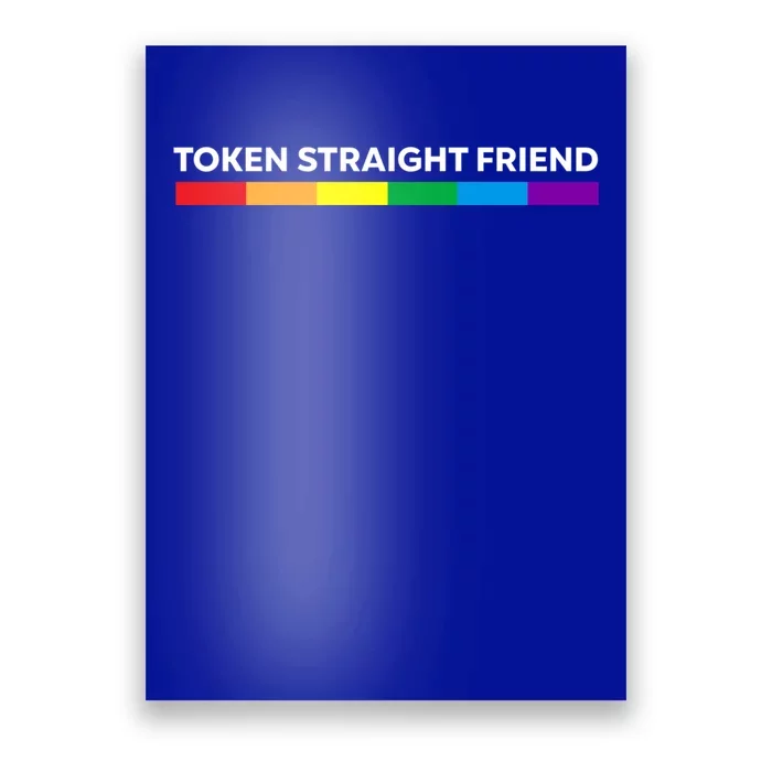 Token Straight Friend Rainbow Colors Poster