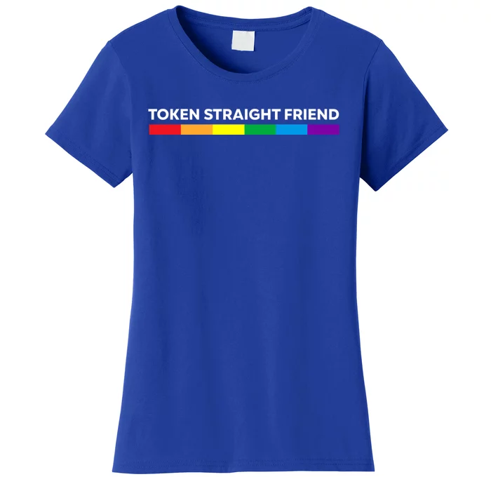 Token Straight Friend Rainbow Colors Women's T-Shirt