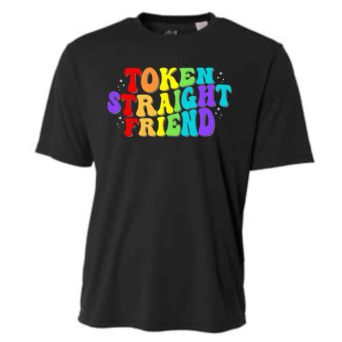 Token Straight Friend Rainbow Colors Cooling Performance Crew T-Shirt