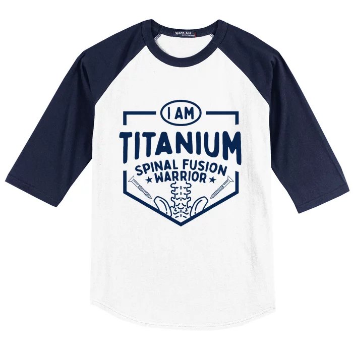 Titanium Spinal Fusion Warrior Spine Surgery Baseball Sleeve Shirt