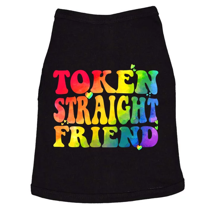 Token Straight Friend Rainbow Colors Doggie Tank