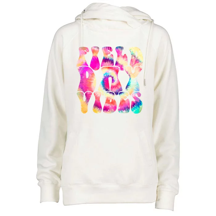 Teacher Student Field Day Vibes Funny Gift Womens Funnel Neck Pullover Hood