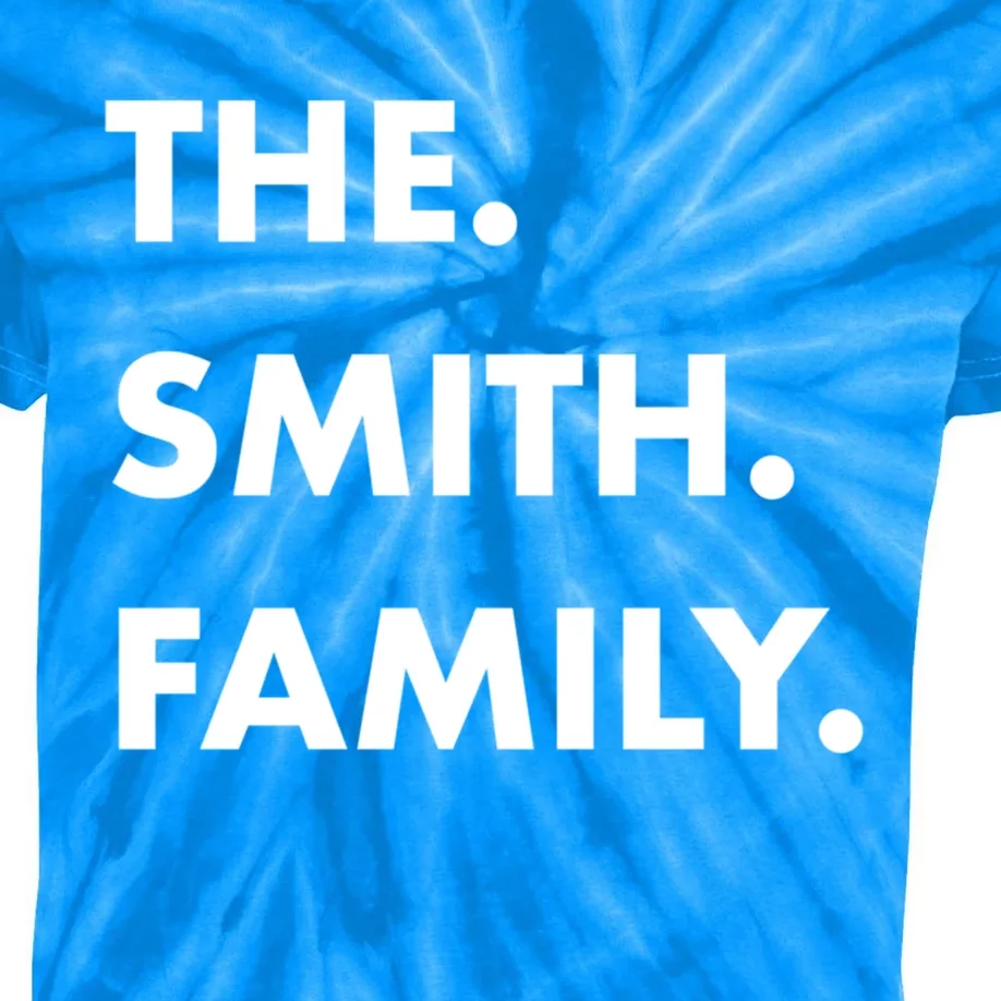 The Smith Family Last Name Family Reunion Vacation Trip Cute Gift Kids Tie-Dye T-Shirt