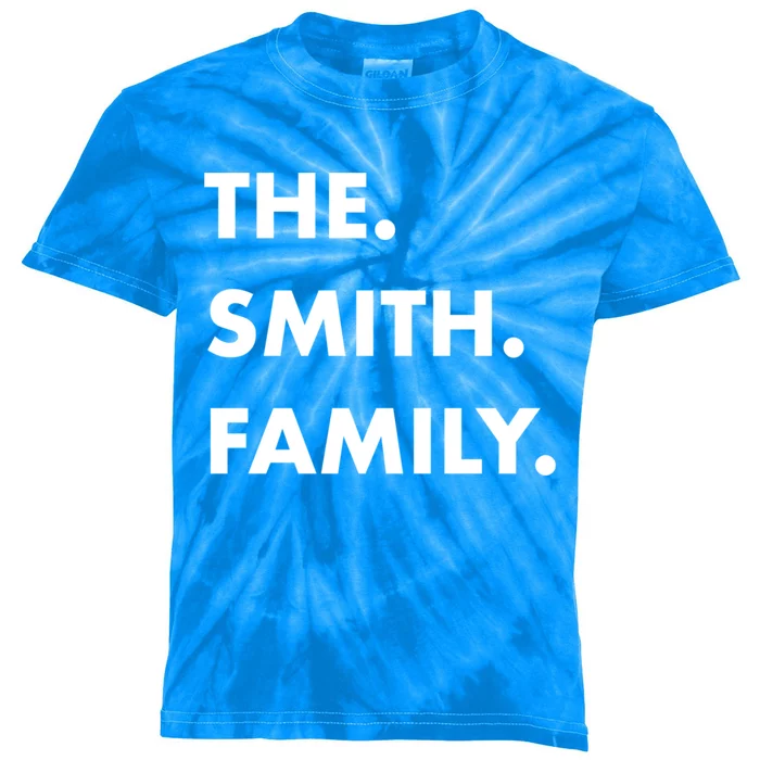 The Smith Family Last Name Family Reunion Vacation Trip Cute Gift Kids Tie-Dye T-Shirt