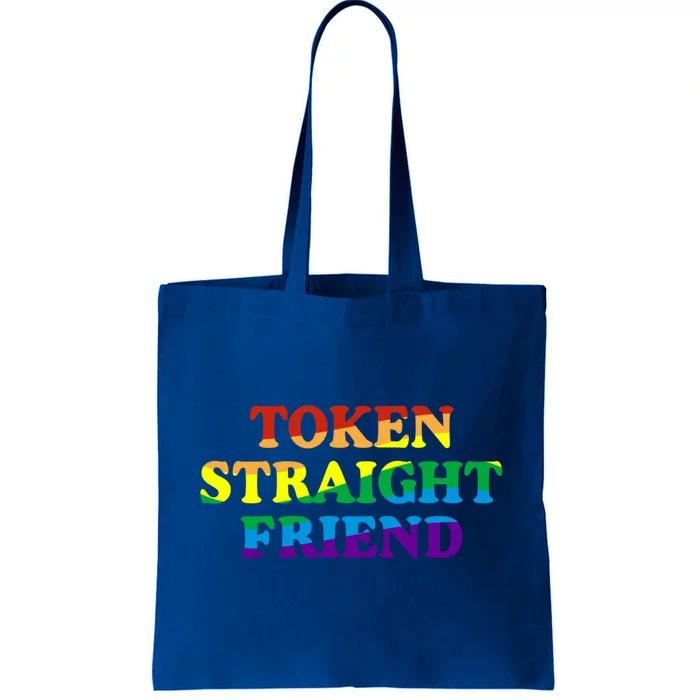 Token Straight Friend Rainbow Colors Tote Bag