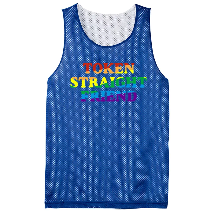 Token Straight Friend Rainbow Colors Mesh Reversible Basketball Jersey Tank