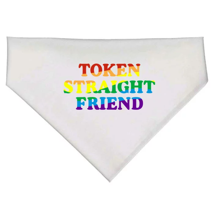 Token Straight Friend Rainbow Colors USA-Made Doggie Bandana