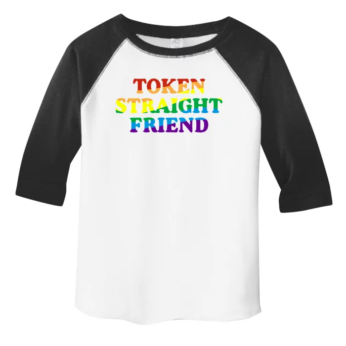 Token Straight Friend Rainbow Colors Toddler Fine Jersey T-Shirt