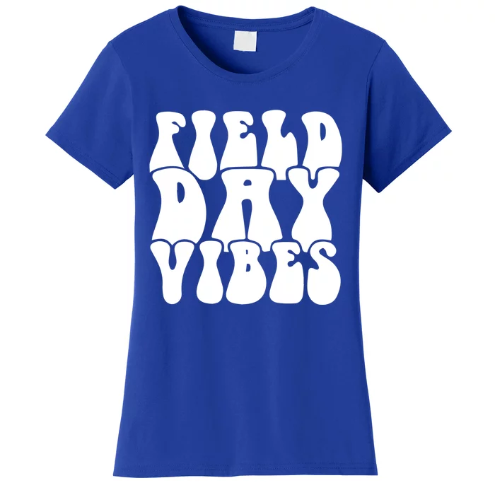 Teacher Student Field Day Vibes Funny Gift Women's T-Shirt