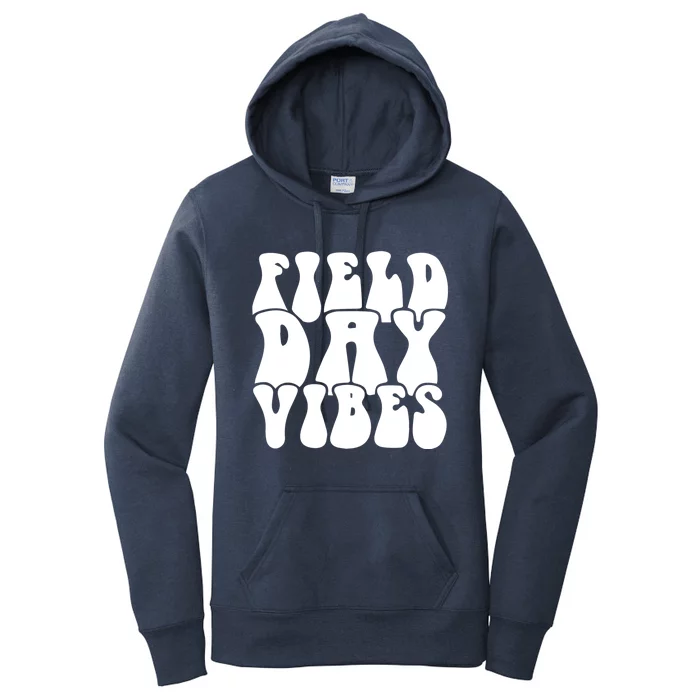 Teacher Student Field Day Vibes Funny Gift Women's Pullover Hoodie