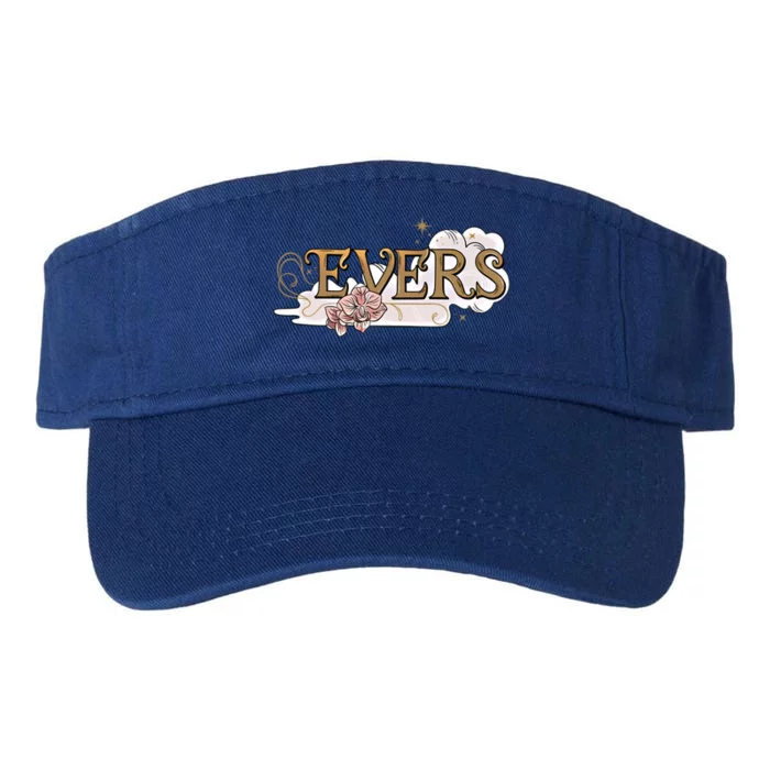 The School For Good And Evil Evers Floral And Clouds Logo Cute Gift Valucap Bio-Washed Visor