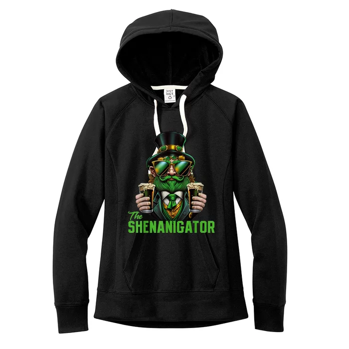 The Shenanigator, Funny Shenanigans Design For St Paddys Day Women's Fleece Hoodie