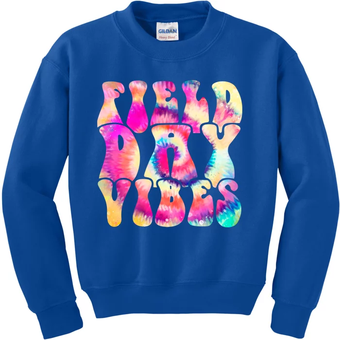 Teacher Student Field Day Vibes Gift Kids Sweatshirt