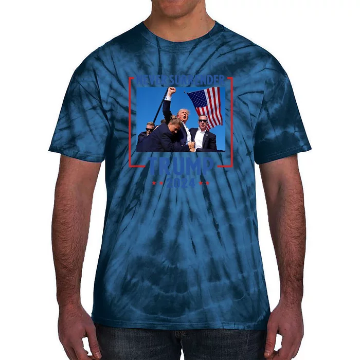 Trump Speech Fist In The Air Pennsylvania Trump 2024 Gift Tie-Dye T-Shirt